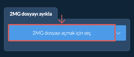 2MG dosyayı ayıkla