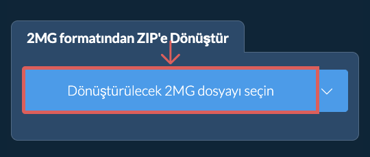 2MG formatından ZIP'e Dönüştür