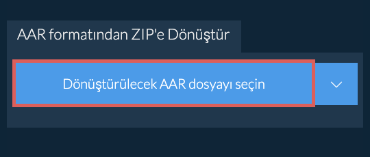 AAR formatından ZIP'e Dönüştür