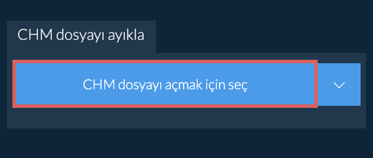 CHM dosyayı ayıkla