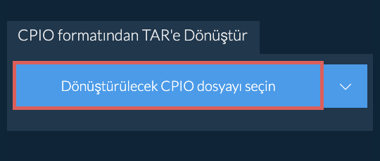 CPIO formatından TAR'e Dönüştür