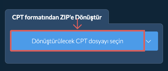 CPT formatından ZIP'e Dönüştür