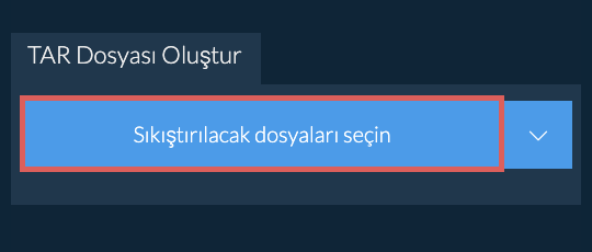 TAR Dosyası Oluştur