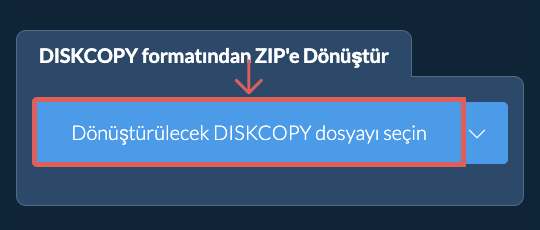 DISKCOPY formatından ZIP'e Dönüştür