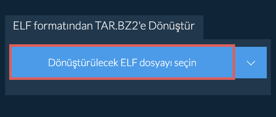 ELF formatından TAR.BZ2'e Dönüştür