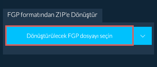 FGP formatından ZIP'e Dönüştür