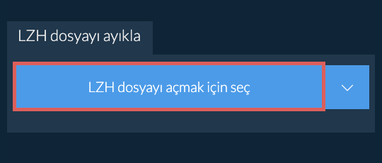 LZH dosyayı ayıkla