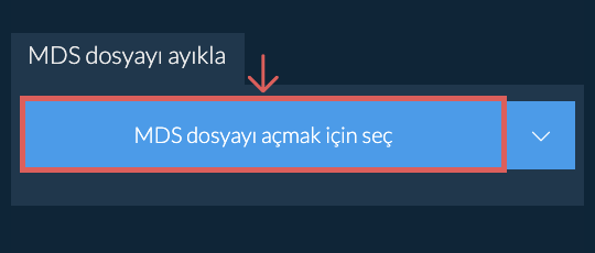 MDS dosyayı ayıkla