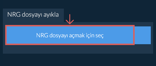 NRG dosyayı ayıkla