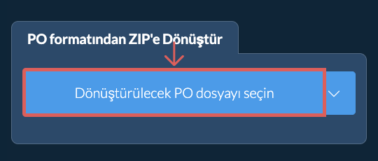 PO formatından ZIP'e Dönüştür