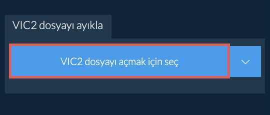 VIC2 dosyayı ayıkla