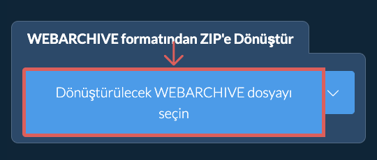 WEBARCHIVE formatından ZIP'e Dönüştür