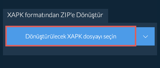 XAPK formatından ZIP'e Dönüştür