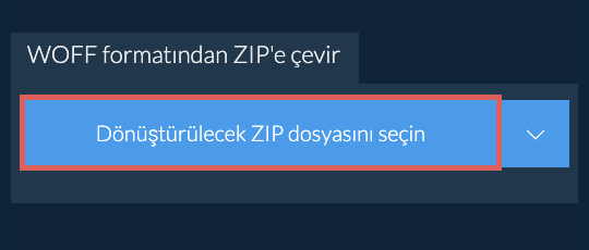 WOFF formatından ZIP'e çevir