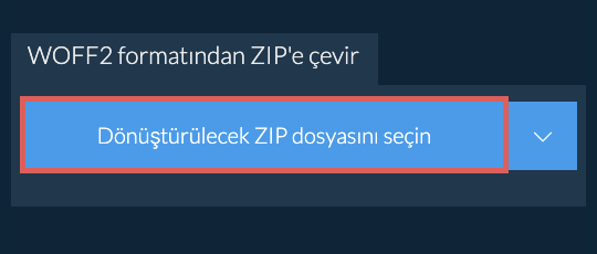 WOFF2 formatından ZIP'e çevir