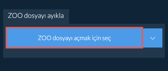 ZOO dosyayı ayıkla