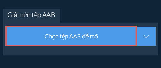 Giải nén tệp AAB