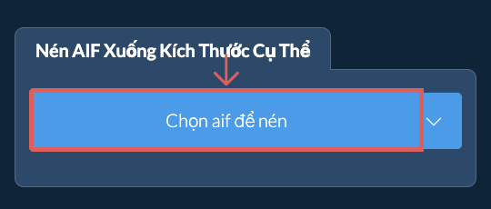Nén aif Dưới kích thước cụ thể