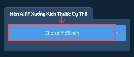 Nén aiff Dưới kích thước cụ thể