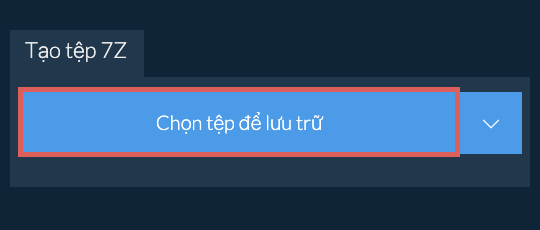 Tạo tệp 7Z