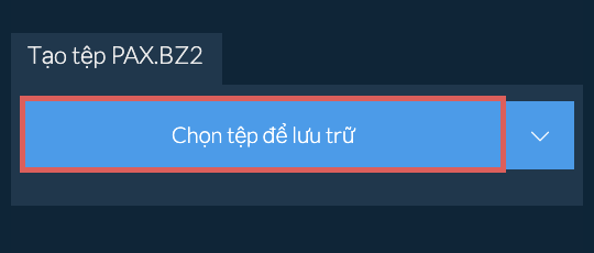 Tạo tệp PAX.BZ2