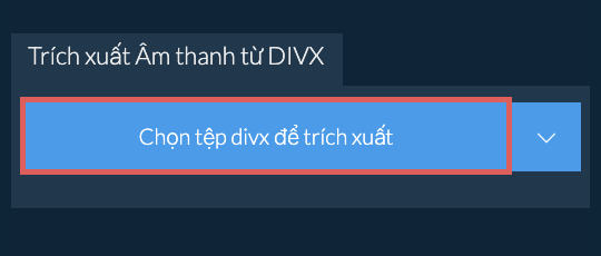 Trích xuất Âm thanh từ divx