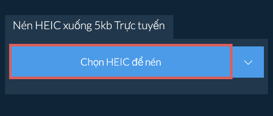 Nén HEIC xuống 5kb Trực tuyến