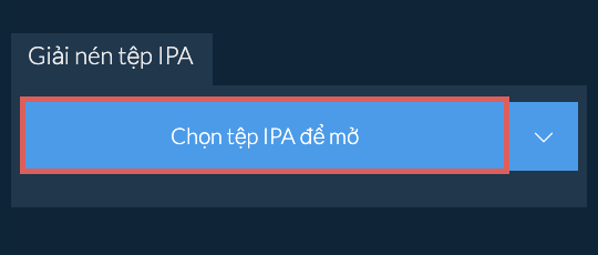Giải nén tệp IPA