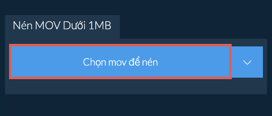 Nén mov Dưới 1MB