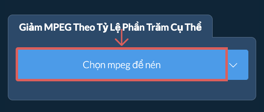Giảm Kích Thước mpeg Bởi tỷ lệ phần trăm cụ thể