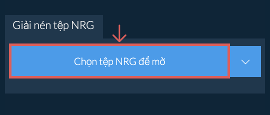 Giải nén tệp NRG