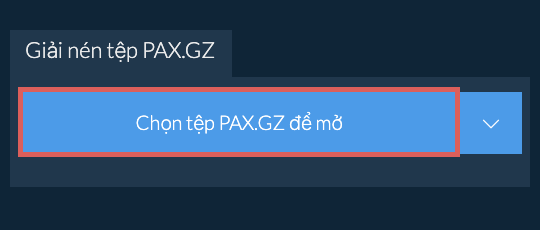 Giải nén tệp PAX.GZ