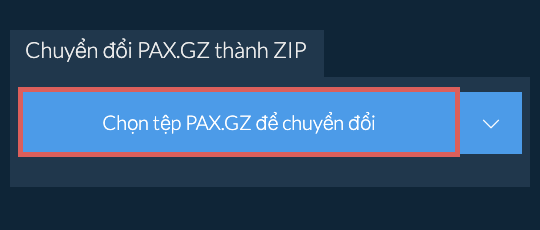 Chuyển đổi PAX.GZ thành ZIP