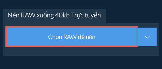 Nén RAW xuống 40kb Trực tuyến