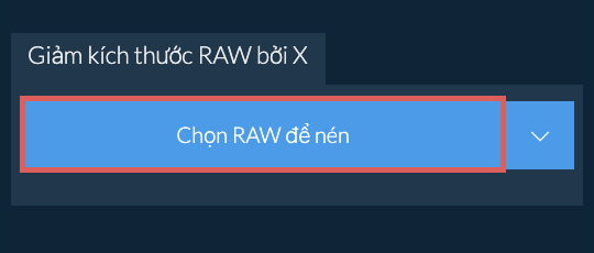 Giảm kích thước RAW bởi X