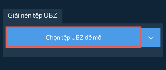 Giải nén tệp UBZ