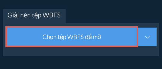 Giải nén tệp WBFS