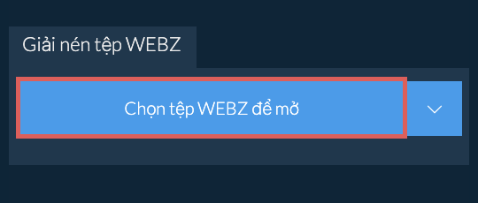 Giải nén tệp WEBZ