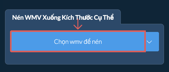 Nén wmv Dưới kích thước cụ thể