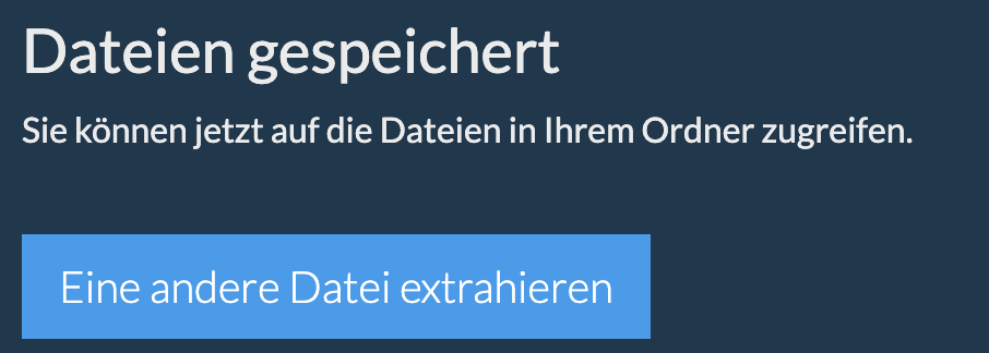 Speichern von Dateien. Bitte warten Sie...