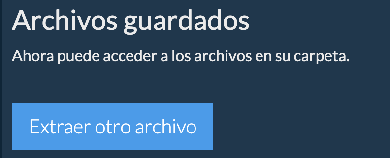 Guardando archivos. Por favor, espere...