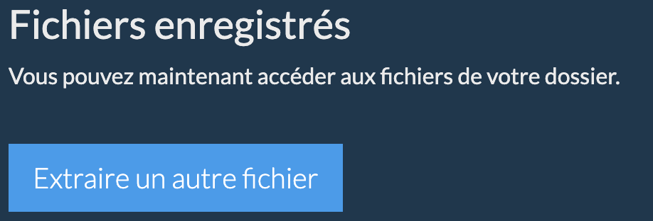 Sauvegarde des fichiers. S'il vous plaît, attendez...