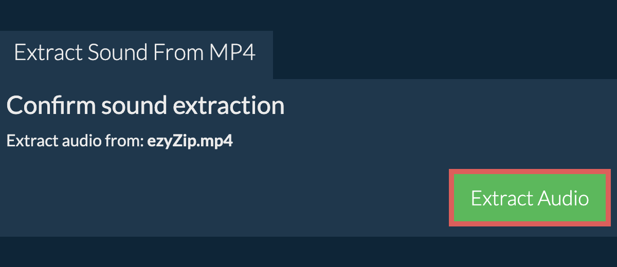 Extract Audio