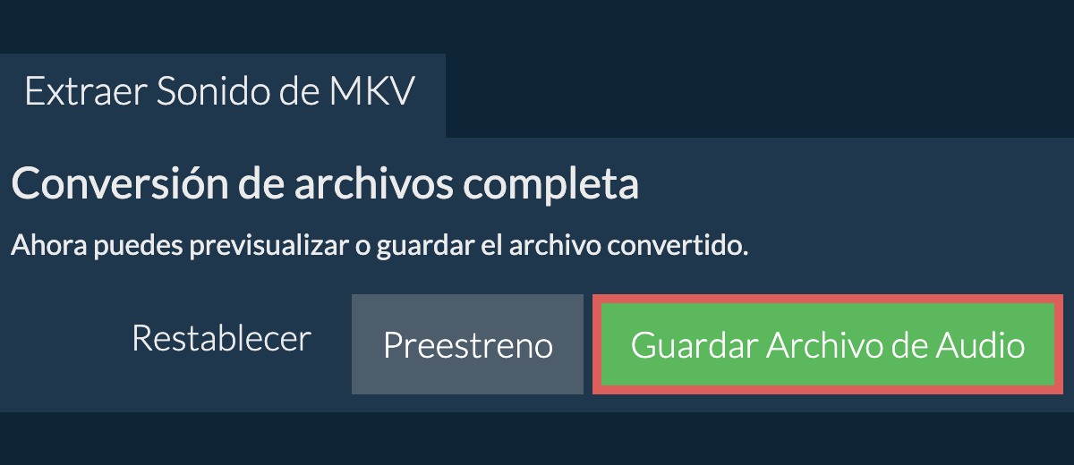 Guardar Archivo de Audio