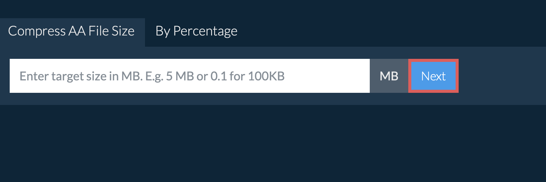 Reduce aa Below Specific Size