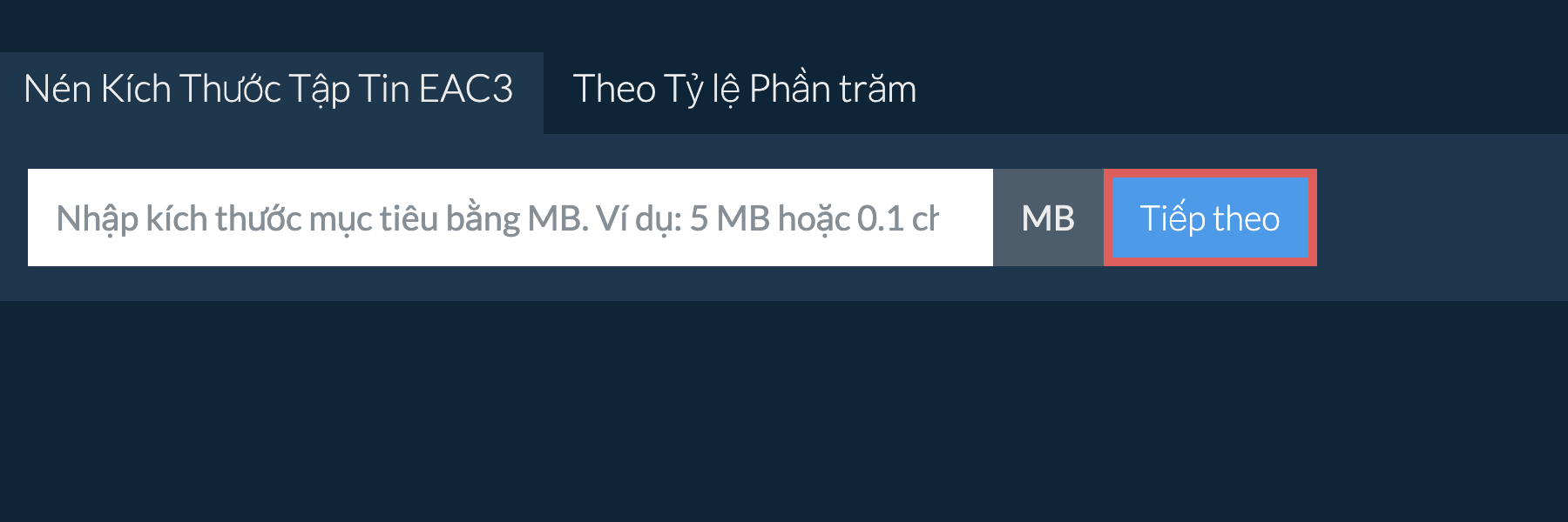 Giảm eac3 Dưới Kích Thước Cụ Thể