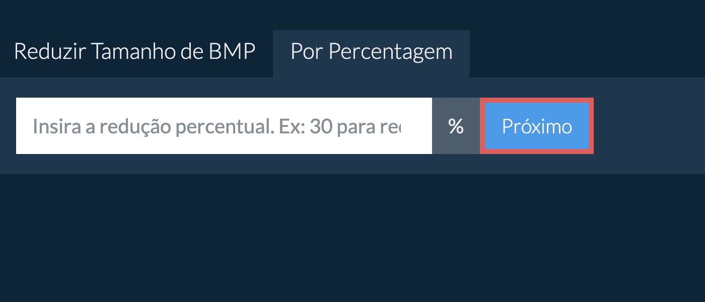 Reduzir bmp Por Percentagem