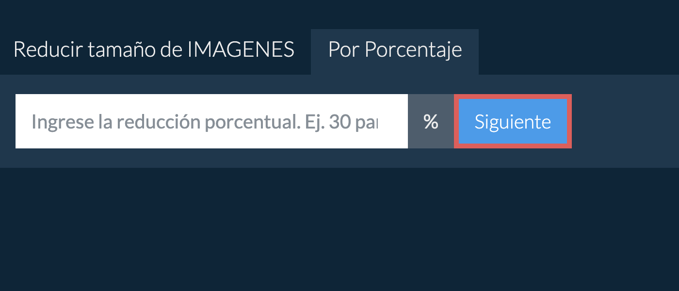 Reducir imagenes por porcentaje