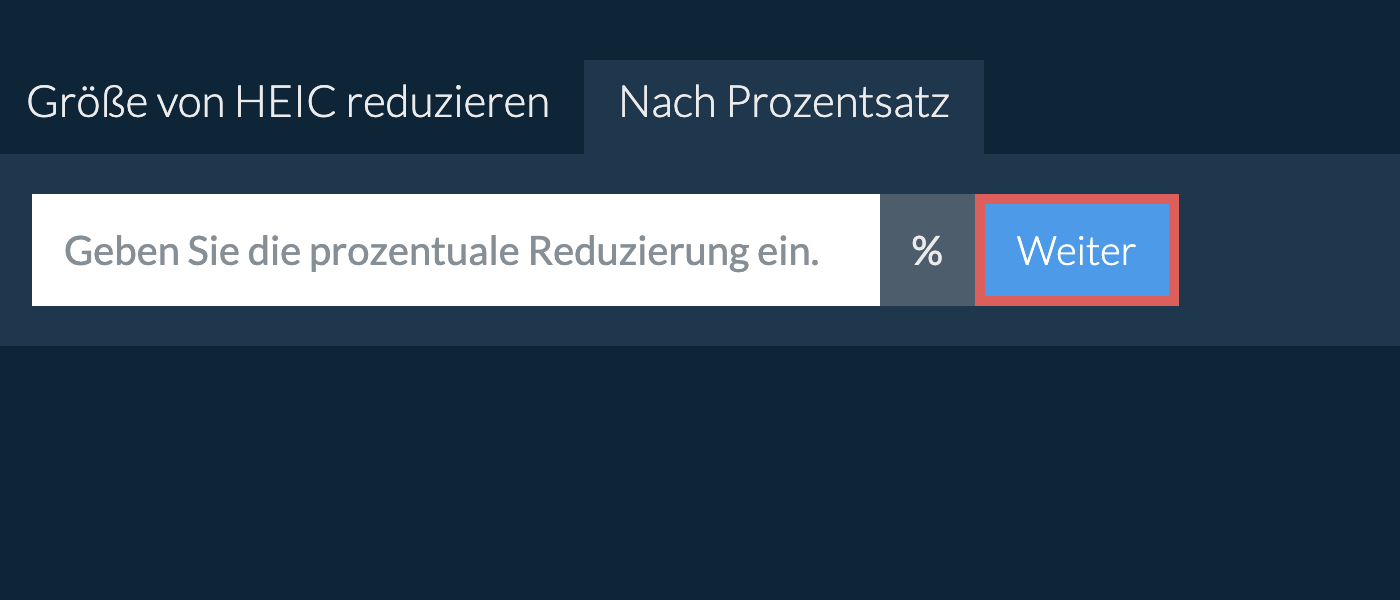 heic prozentual reduzieren