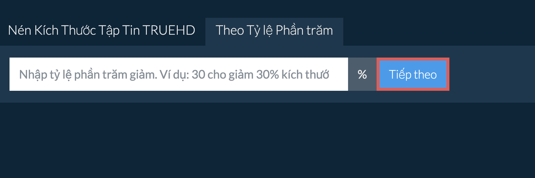 Giảm truehd Theo Tỷ Lệ Phần Trăm